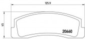 Brembo P 41 002 Тормозные колодоки, к-т дисковые