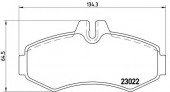 Brembo P 50 031 Тормозные колодоки, к-т дисковые