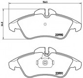 Brembo P 50 080 Тормозные колодоки, к-т дисковые