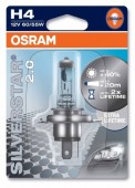 Osram Silverstar 2.0 H4 12V 60/55W Автолампа галогенная, 1шт