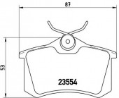 Brembo P 85 017 Тормозные колодоки, к-т дисковые