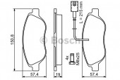 Bosch 0 986 424 595 Тормозные колодки, к-т дисковые