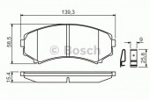 Bosch 0 986 424 709 Тормозные колодки, к-т дисковые