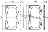 Bosch 0 986 494 153 Тормозные колодки, к-т дисковые