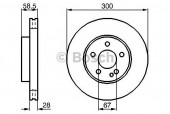 Bosch 0 986 479 137 Тормозной диск, 1шт