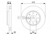 Bosch 0 986 479 369 Тормозной диск, 1шт