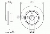 Bosch 0 986 479 695 Тормозной диск, 1шт