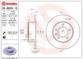 Brembo 08.B829.10 Тормозной диск, 1шт