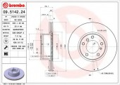 Brembo 09.5142.24 Тормозной диск, 1шт