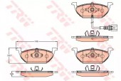 Trw GDB2108 Тормозные колодки