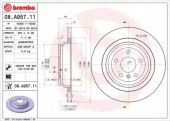 Brembo 08.A957.11 Тормозной диск Brembo Painted disk