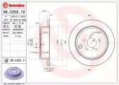 Brembo 08.C252.11 Тормозной диск Brembo Painted disk