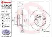 Brembo 09.6924.11 Тормозной диск Brembo Painted disk