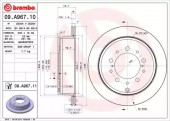 Brembo 09.A967.11 ��������� ���� Brembo Painted disk