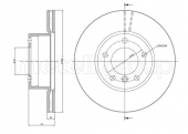 Metelli 23-0396C Тормозной диск
