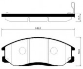 Hong Sung Brake HP0024 Тормозные колодки HSB