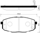 Hong Sung Brake HP1020 Тормозные колодки HSB