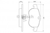 Bosch 0 986 424 677 Комплект тормозных колодок