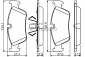 Bosch 0 986 495 276 Комплект тормозных колодок