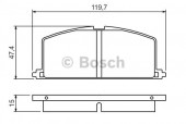 Bosch 0 986 468 701 Комплект тормозных колодок