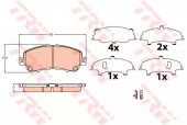 Trw GDB3622 Комплект тормозных колодок