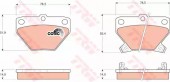 Trw GDB3243 Комплект тормозных колодок
