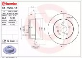 Brembo 08.B566.11 Тормозной диск