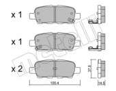 Metelli 22-0612-0 Тормозные колодки