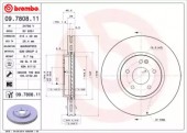 Brembo 09.7808.11 Тормозной диск вентилируемый