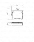 Bosch 0 986 494 017 Тормозные колодки дисковые задние DB W124/202 1,8/2,0/2,2 92-00