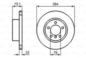 Bosch 0 986 479 213 Тормозной диск передний BMW E81/87