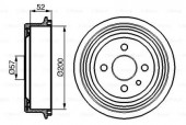 Bosch 0 986 477 018 Тормозной барабан