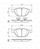 Bosch 0 986 494 307 Тормозные колодки