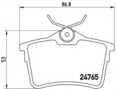 Brembo P 61 084 Тормозные колодки дисковые