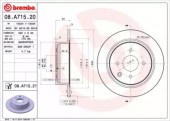 Brembo 08.A715.20 Тормозной диск