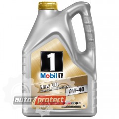 Фото 1 - Mobil 1 New Life 0W-40 Синтетическое моторное масло 