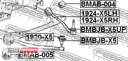  4 - Febest BMAB-005      BMW X5 E53 