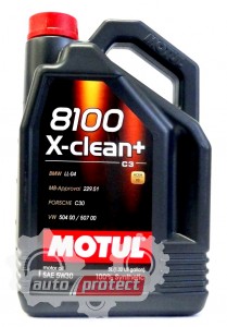 Фото 1 - Motul 8100 X-CLEAN + SAE 5W-30 Синтетическое моторное масло 
