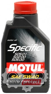  1 - Motul SPECIFIC VW 505.01-502.00-505.00 SAE 5W-40    