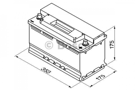  1 - Bosch S3 Silver 88  -/+ 740A   