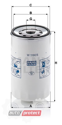  2 - Mann Filter W 1160/5   