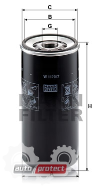  2 - Mann Filter W 1170/7   