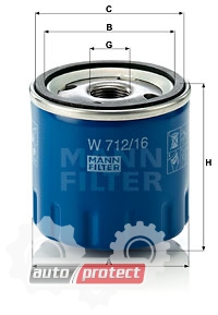  2 - Mann Filter W 712/16   