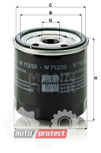  2 - Mann Filter W 712/20   