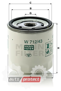  1 - Mann Filter W 712/43 (10)   
