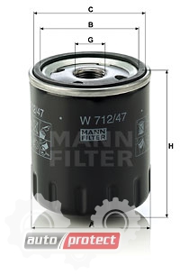  2 - Mann Filter W 712/47   