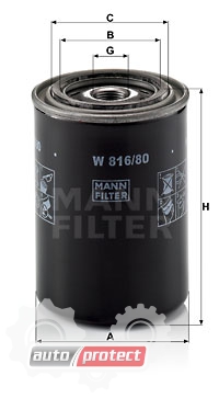  2 - Mann Filter W 816/80   