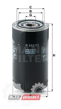  2 - Mann Filter W 950/22   