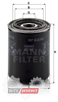  2 - Mann Filter WP 928/82   