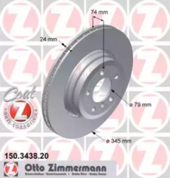  1 - Zimmermann 150.3438.20    BMW 7 E65 / E66 / E67 